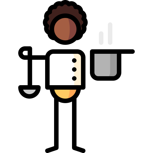Chef Puppet Characters Lineal Color icon