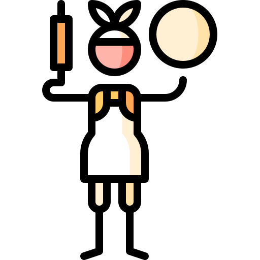 szef kuchni Puppet Characters Lineal Color ikona