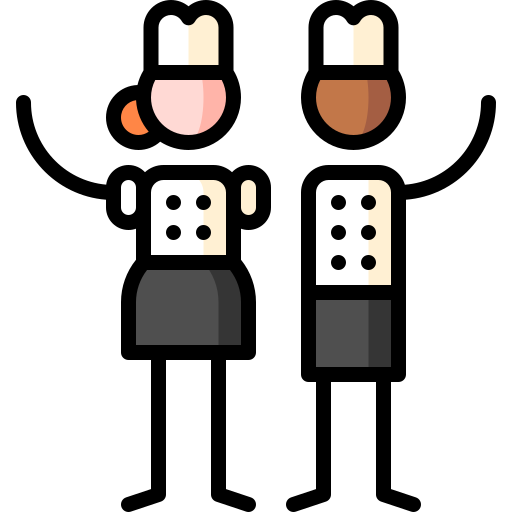 Masterchef Puppet Characters Lineal Color icon