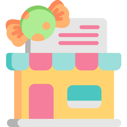 Candy shop Special Flat icon