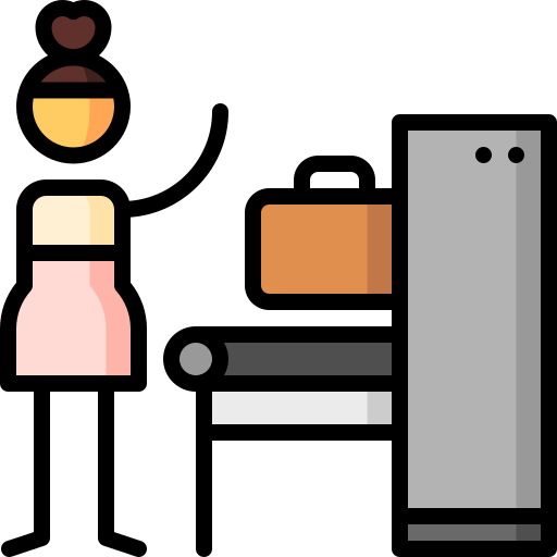 Baggage Puppet Characters Lineal Color icon