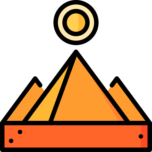Pirámides Special Lineal color icono
