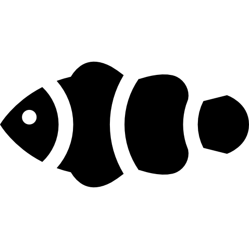 pesce pagliaccio Basic Straight Filled icona