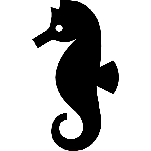 Seahorse Basic Straight Filled icon