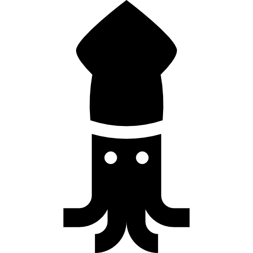 Squid Basic Straight Filled icon