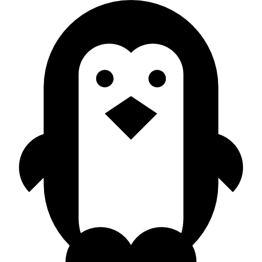 pinguino Basic Straight Filled icona