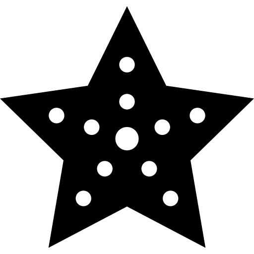 Étoile de mer Basic Straight Filled Icône