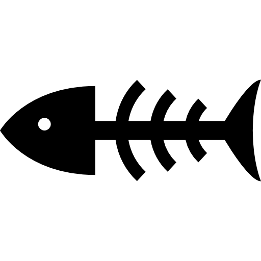 Fish bone Basic Straight Filled icon