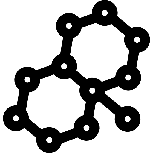 molekül Curved Lineal icon
