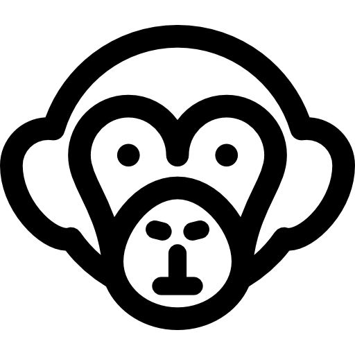 猿 Curved Lineal icon