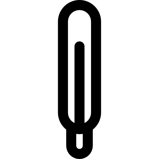온도계 Curved Lineal icon