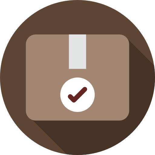 Package Flat Circular Flat icon