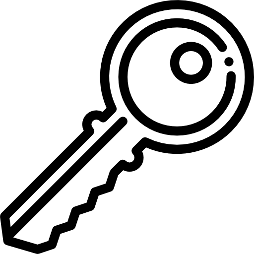 Ключ Detailed Rounded Lineal иконка