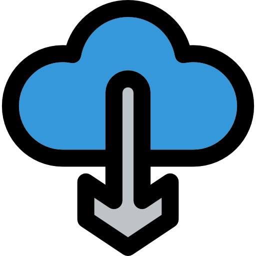 computación en la nube Vector Market Light Rounded icono