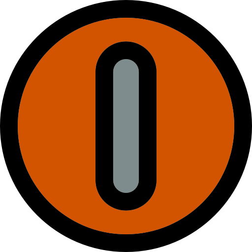 botón de encendido Vector Market Light Rounded icono