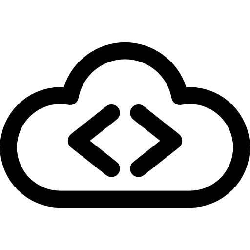 cloud computing Vector Market Bold Rounded icon