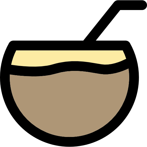 Cocktail Curved Lineal color icon