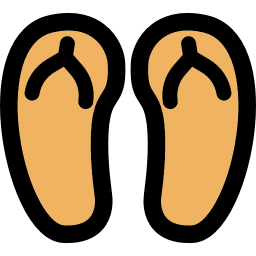 sandálias de dedo Curved Lineal color Ícone