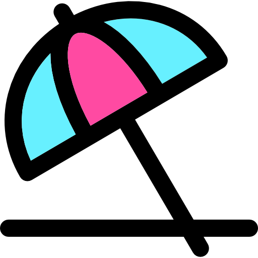 parasol słoneczny Curved Lineal color ikona
