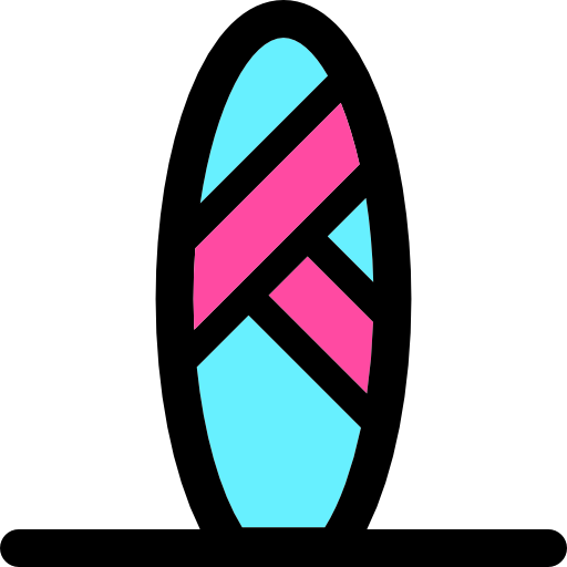 tabla de surf Curved Lineal color icono
