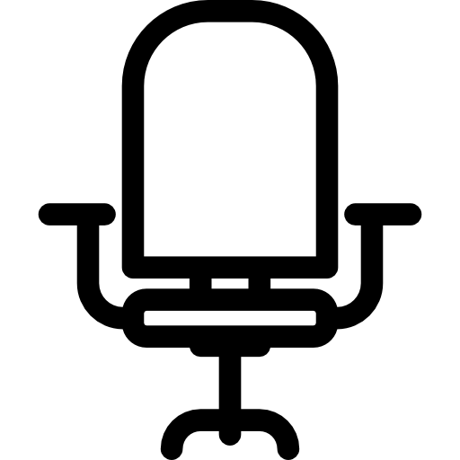 cadeira de escritório Basic Rounded Lineal Ícone