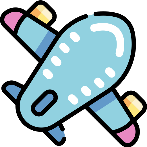 flugzeug Kawaii Lineal color icon