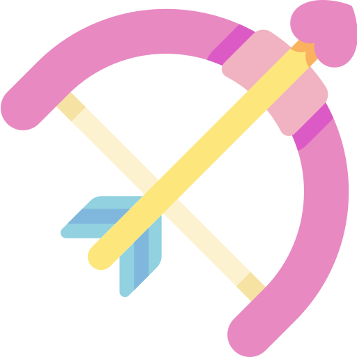 flecha Kawaii Flat icono