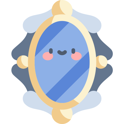 Mirror Kawaii Flat icon