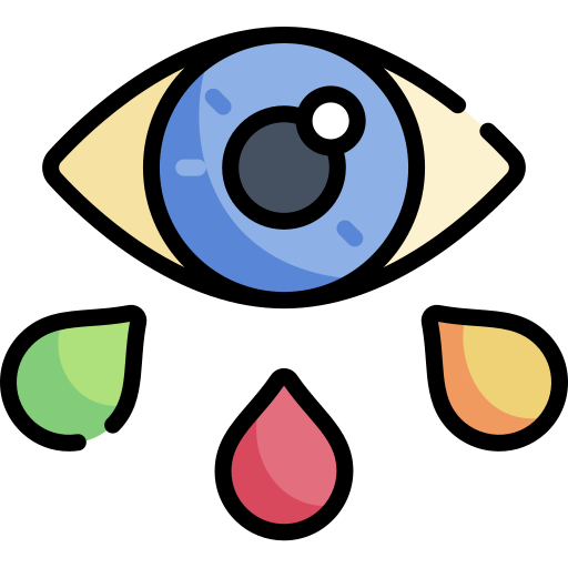 Eye Kawaii Lineal color icon