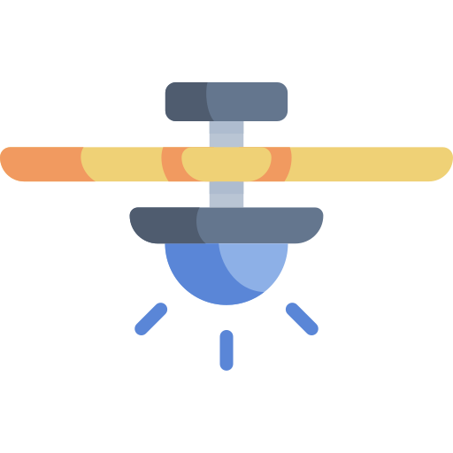 Ventilador Kawaii Flat icono