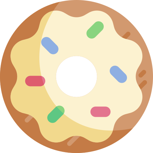 Doughnut Kawaii Flat icon