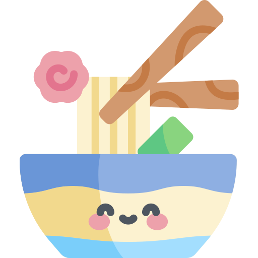 ramen Kawaii Flat ikona