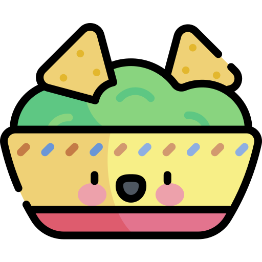 グアカモーレ Kawaii Lineal color icon