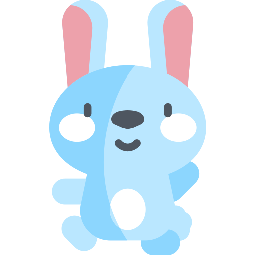 lapin Kawaii Flat Icône