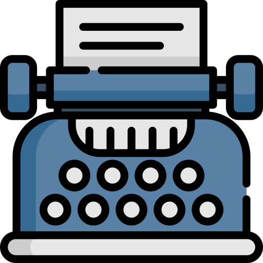 schreibmaschine Special Lineal color icon