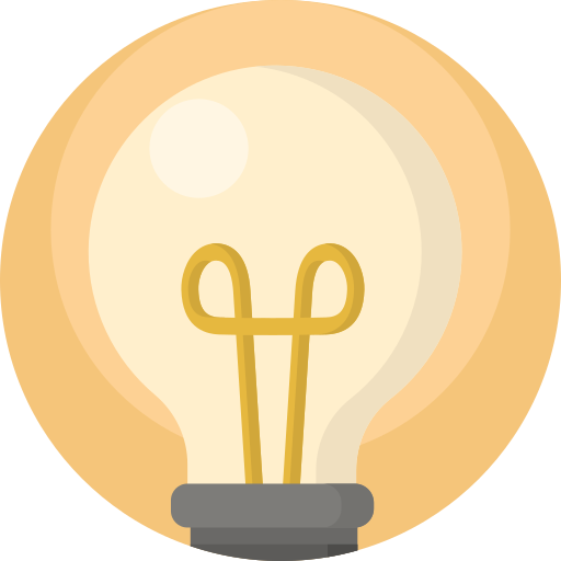 Light bulb Detailed Flat Circular Flat icon