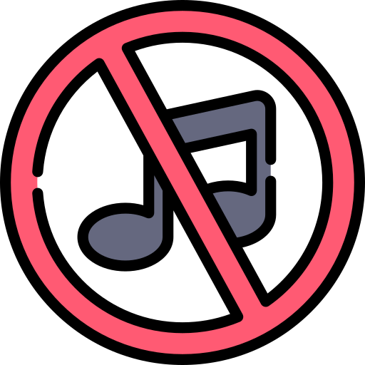 No music Special Lineal color icon