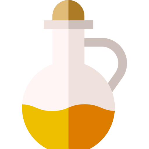 Oil bottle Basic Straight Flat icon