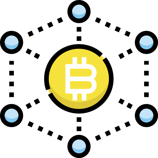 bitcoiny Detailed Straight Lineal color ikona