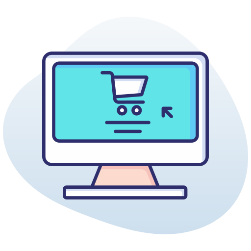 las compras en línea Generic gradient lineal-color icono