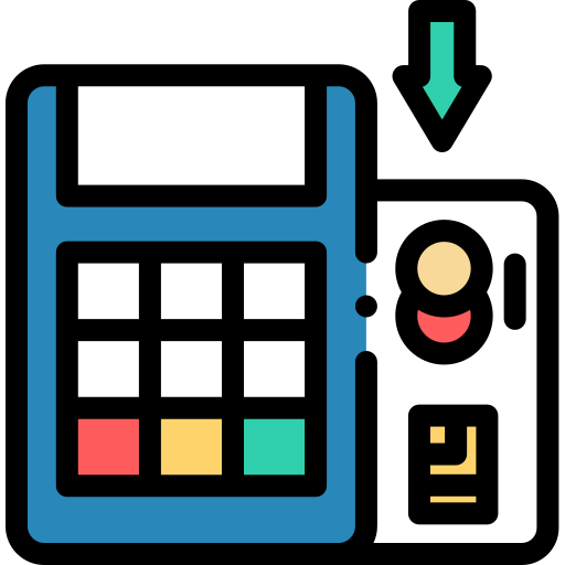 point of service Detailed Rounded Lineal color icon