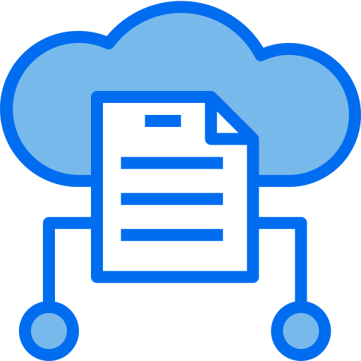 Cloud Payungkead Blue icon