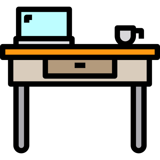 Desk Payungkead Lineal Color icon