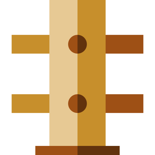 hout Basic Straight Flat icoon
