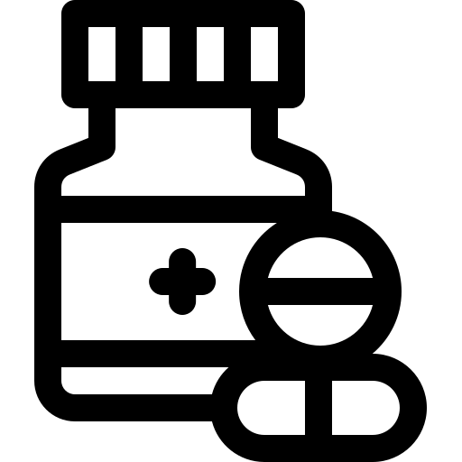 Comprimidos Basic Rounded Lineal Ícone