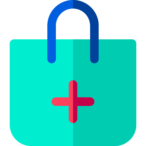 Shopping bag Basic Rounded Flat icon