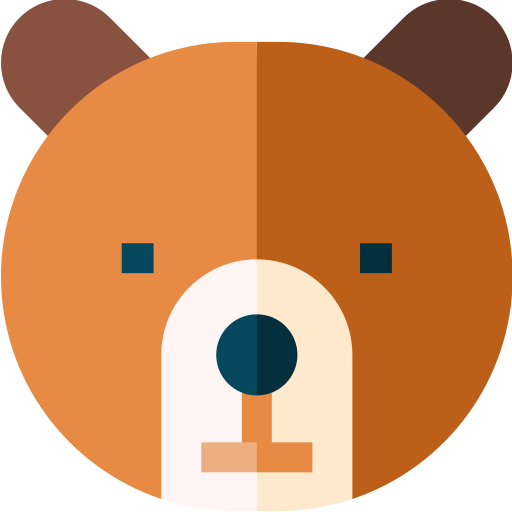 Bear Basic Straight Flat icon