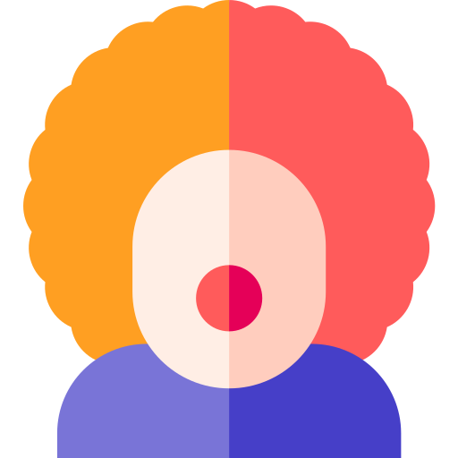 clown Basic Straight Flat icon