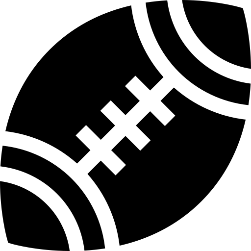 rugby Basic Straight Filled icona