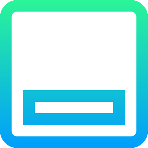 最小化する Super Basic Straight Gradient icon